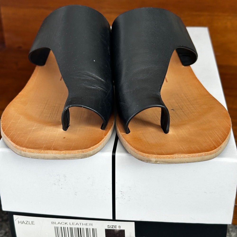 Dolce Vita Black Leather Sandals
